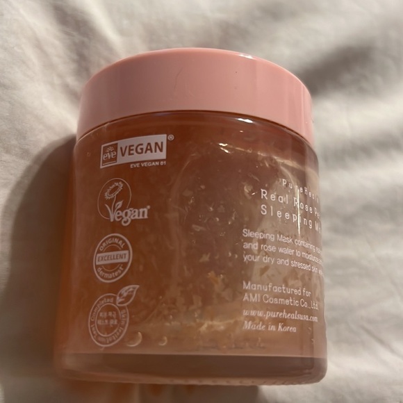 Real Rose Petal Sleeping Mask Gel Overnight Full Size 100g by nature village new - Picture 3 of 3